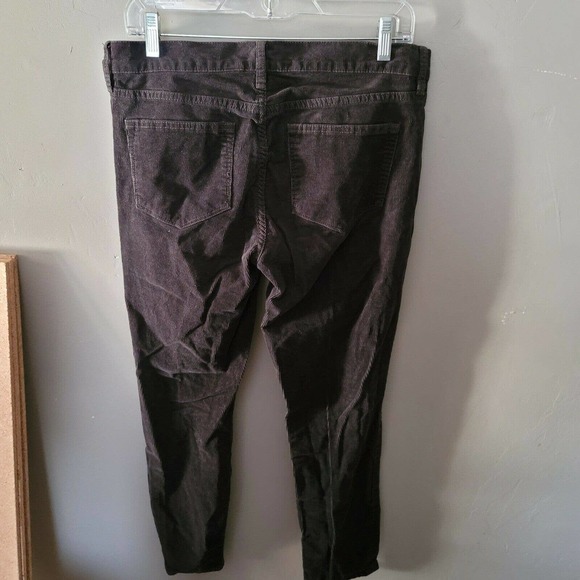 J. Crew dark brown Toothpick Corduroys pants Cords 28 32X27 short petite - Picture 5 of 7
